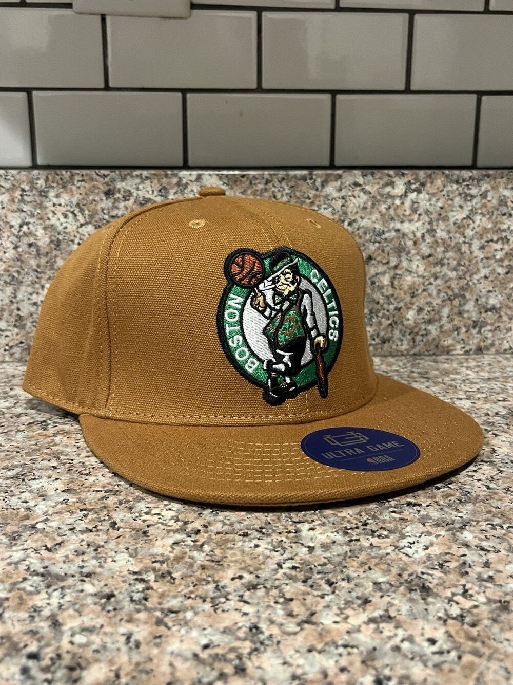 Boston Celtics Brown and Green Ultra NBA Game Snapback